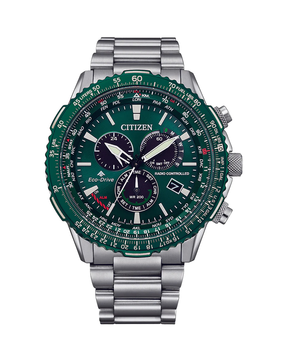 Citizen Promaster Eco-Drive Green Dial Mens Watch CB5004-59W
