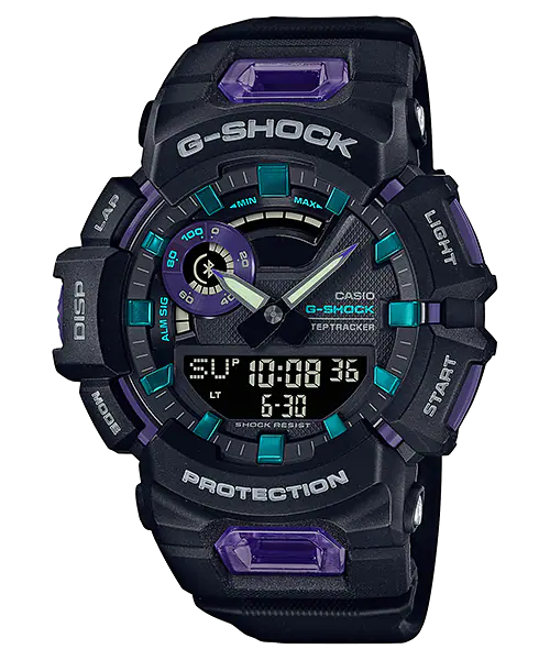 G-Shock G-Squad Black Resin Band Watch GBA900-1A6