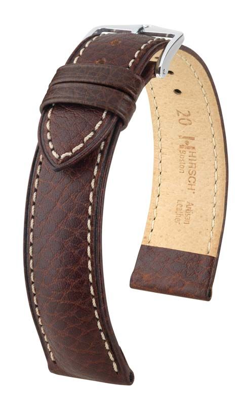 Hirsch Boston L High Quality Brown Leather Band