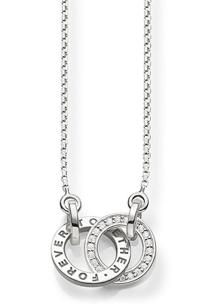 Thomas Sabo Together Rings Necklace 40-45cm