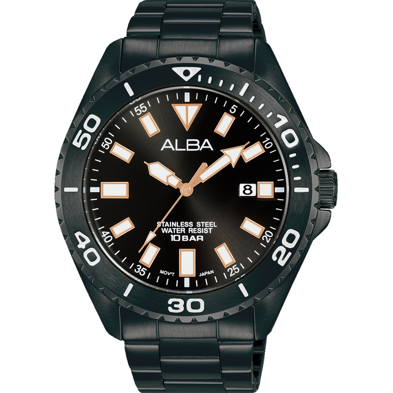 Alba Active Sports Stainless Steel Mens Watch AS9Q37X Watch