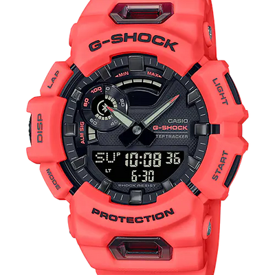G Shock G Squad Red Resin Band Watch GBA900 4A Watch Direct