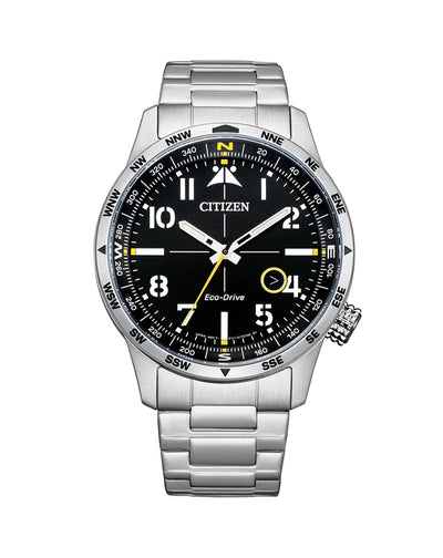 Citizen Eco Drive Bracelet Black Dial Watch BM7550-87E