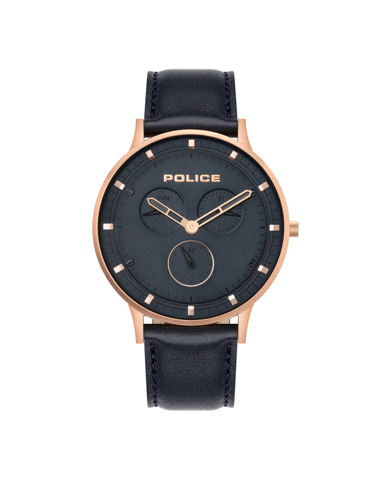 Police top leather watches