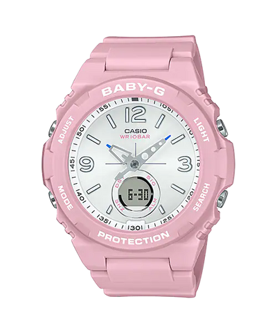 Baby-G Digital Analog Pink Resin Band Watch BGA260SC-4A