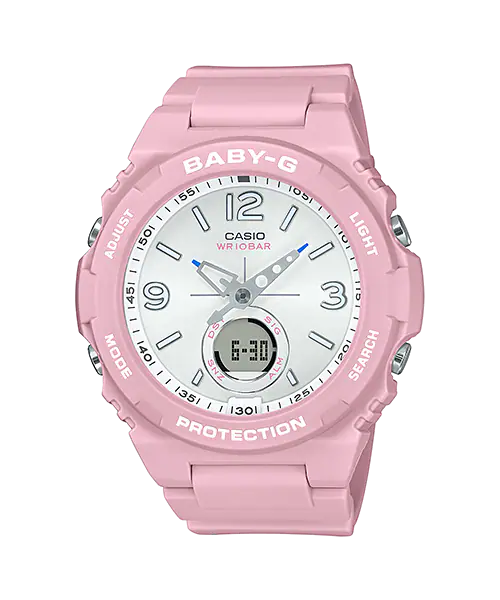 Baby-G Digital Analog Pink Resin Band Watch BGA260SC-4A