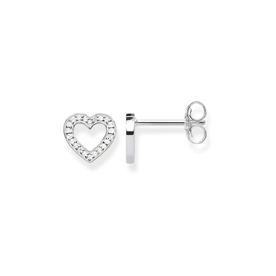 Thomas Sabo Silver Ear Studs Heart TH1945CZ
