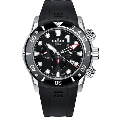 Edox CO-1 Chronograph Black Dial Men's Watch 10242TINNIN