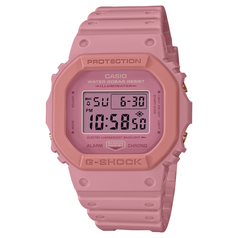 G Shock Pink Resin Band Watch DW5610SL 4A4 Watch Direct