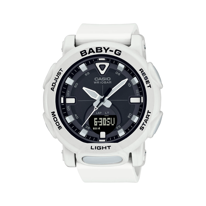 Baby-G Digital Analog White Resin Band Watch BGA310-7A2