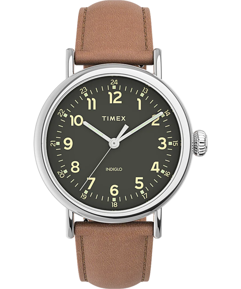 Timex Standard 40mm Leather Strap Watch TW2V27700