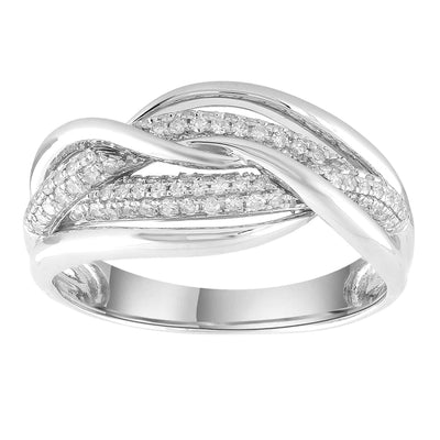 Ring with 0.33ct Diamonds in 9K White Gold
