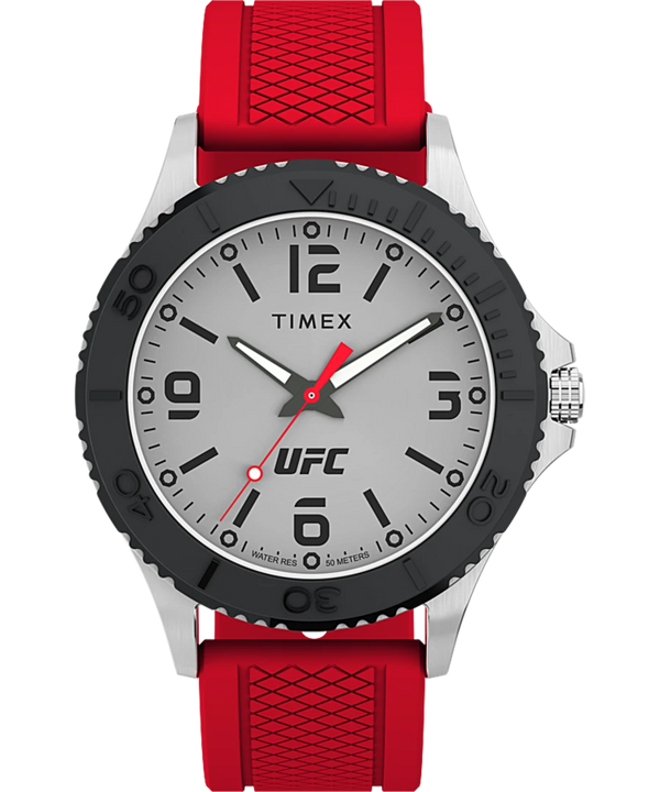 Timex UFC Gamer 42mm Silicone Strap Watch TW2V58200
