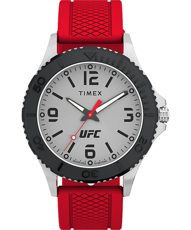 Timex UFC Gamer 42mm Silicone Strap Watch TW2V58200 Watch Direct