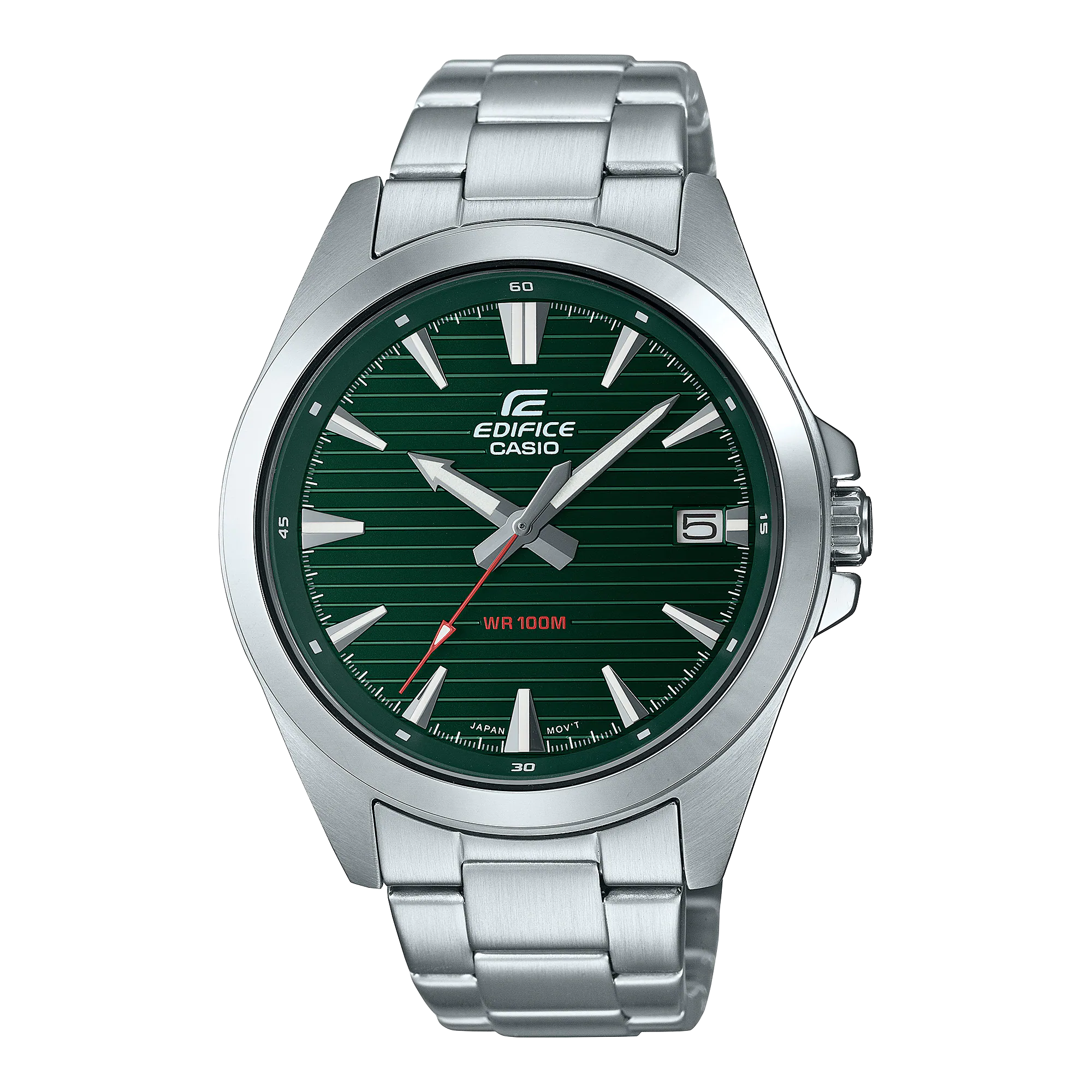 Casio Edifice Analog Green Dial Watch EFV140D-3A