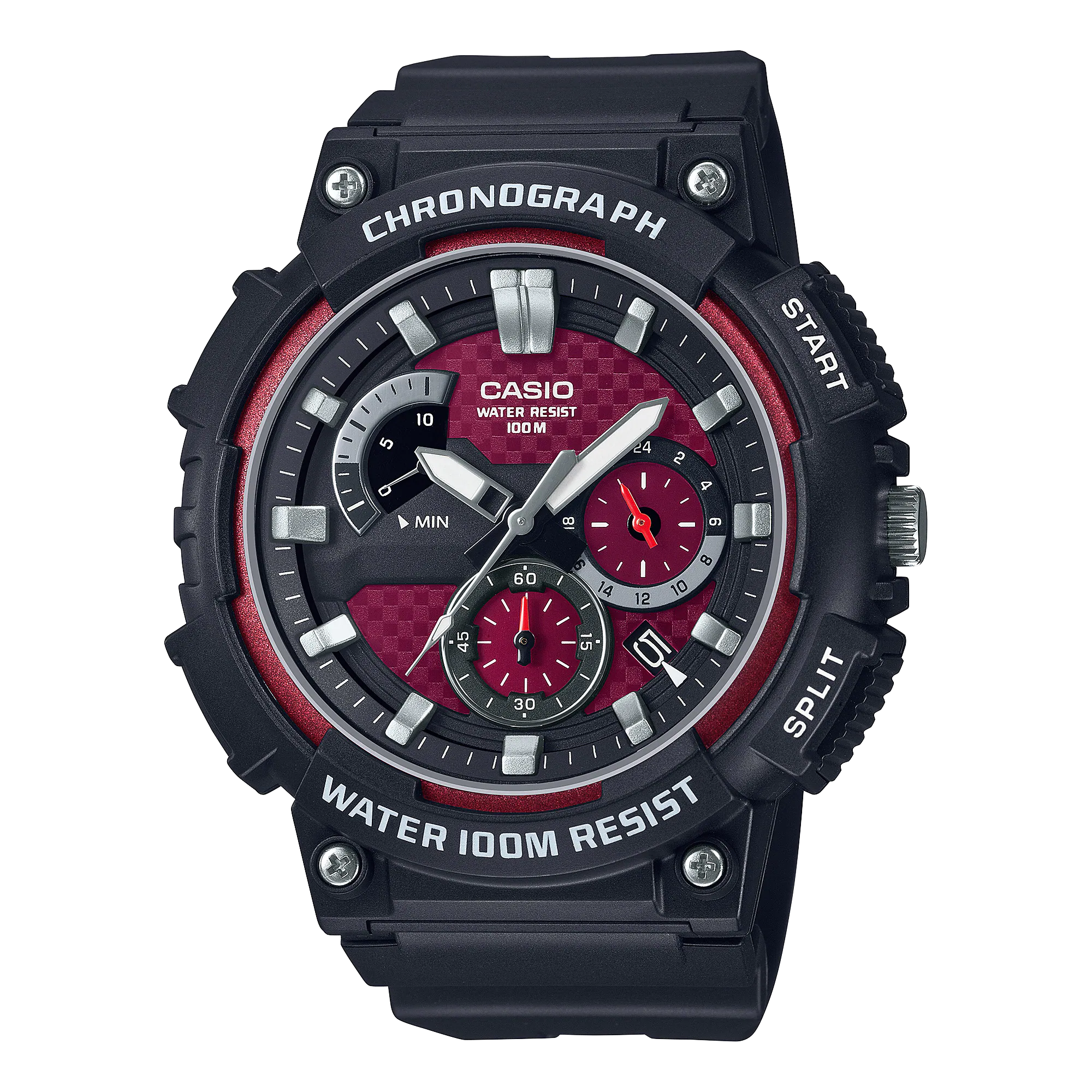 Casio Analog Black Resin Band Watch MCW200H-4A