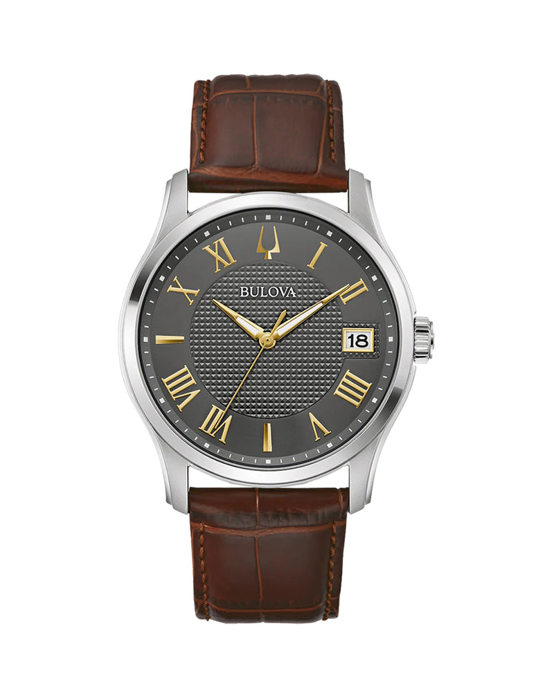 Bulova leather band sale