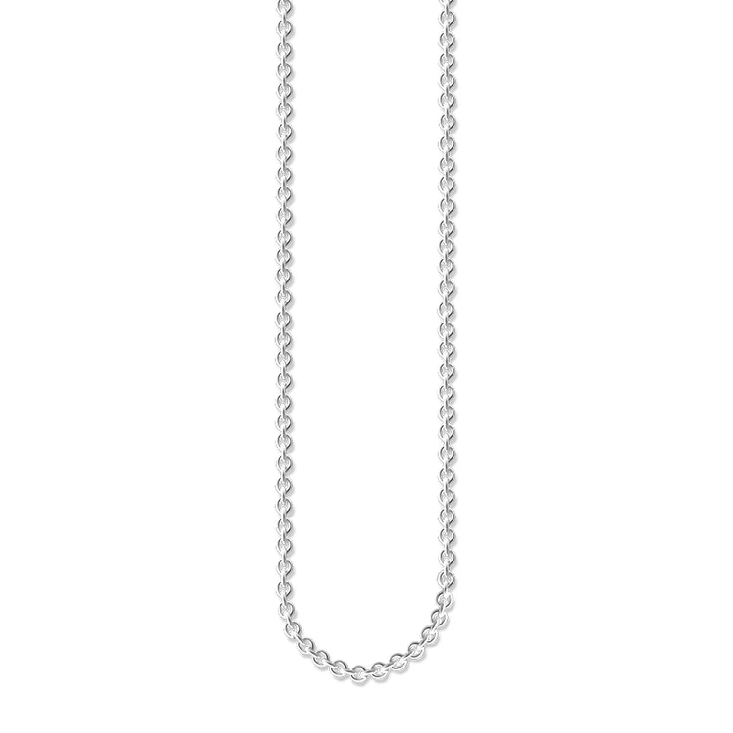 Thomas Sabo Silver Round Cable Necklace 80cm
