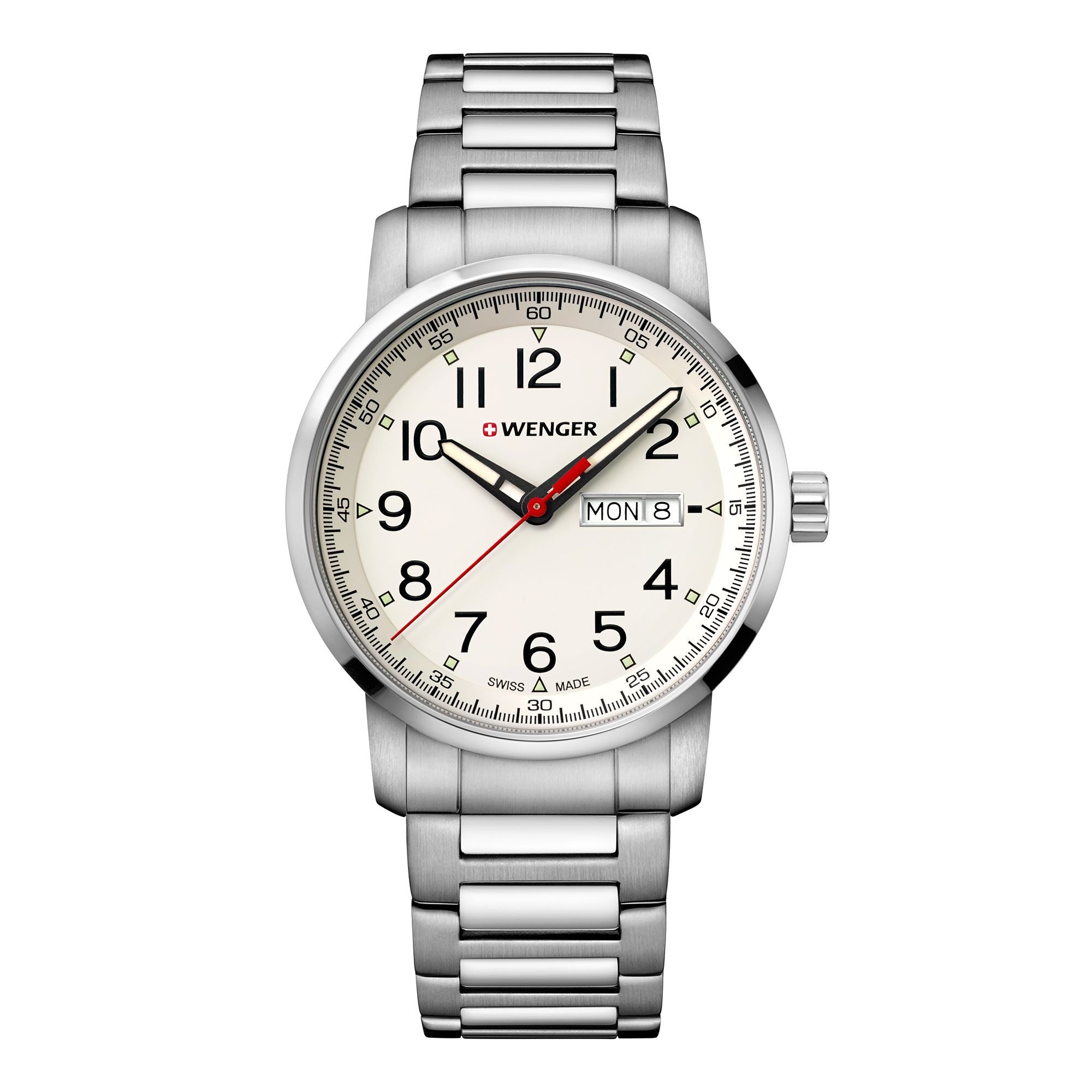 Wenger Attitude Heritage Cream Dial Stainless Steel Watch 01.1541.108