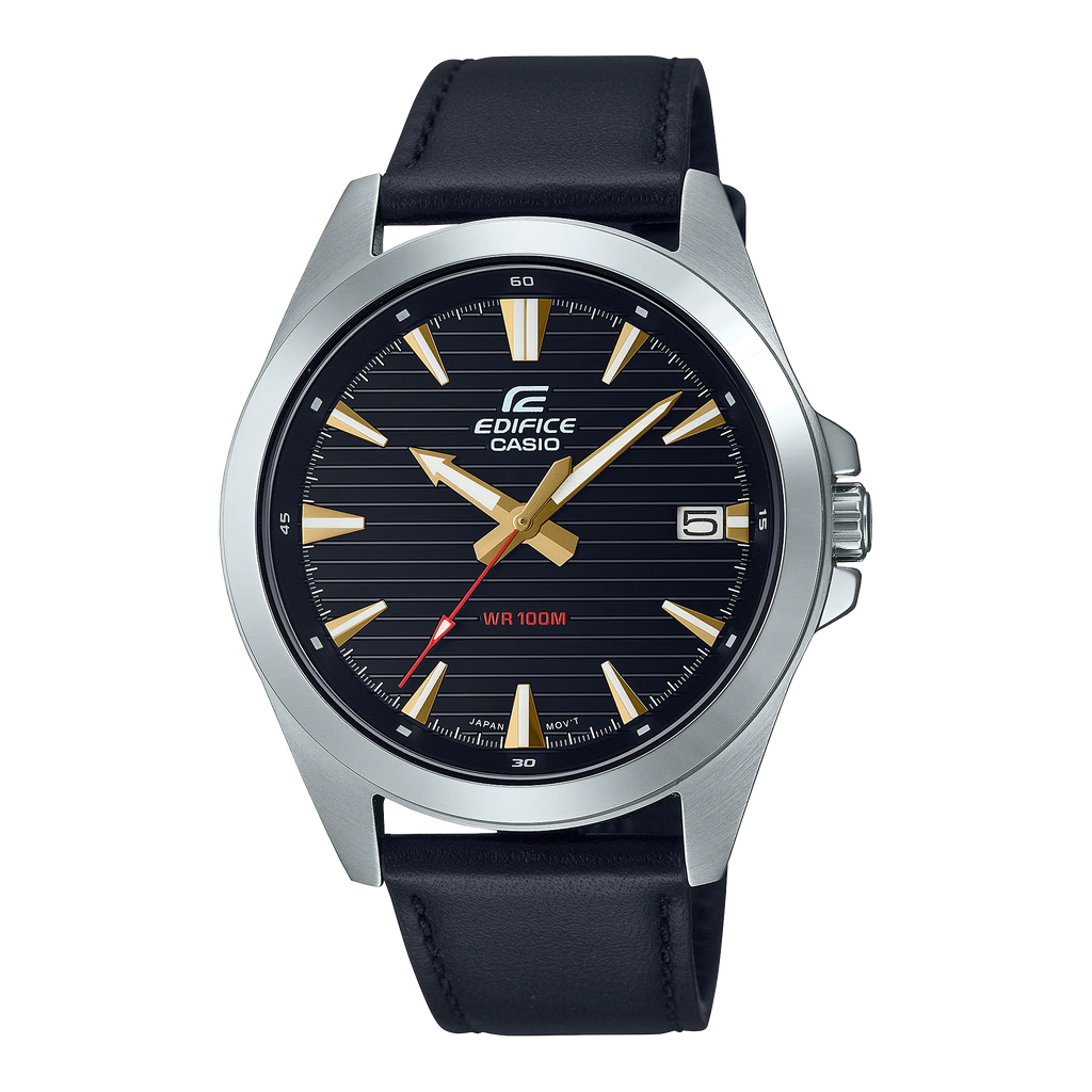 Casio edifice top wr100m leather strap