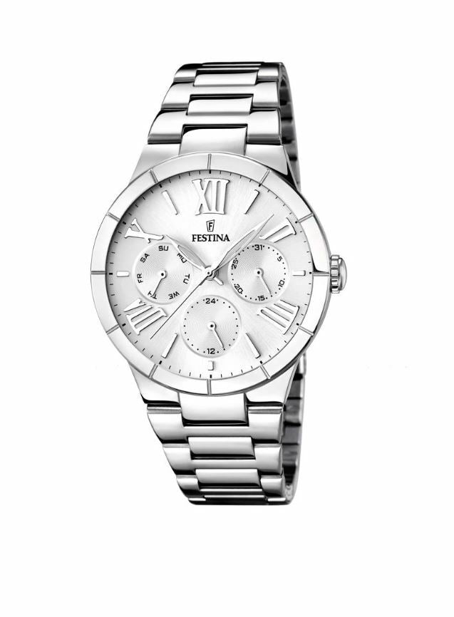 Elegant Festina Mademoiselle 37mm Silver Stainless Steel Women's Watch