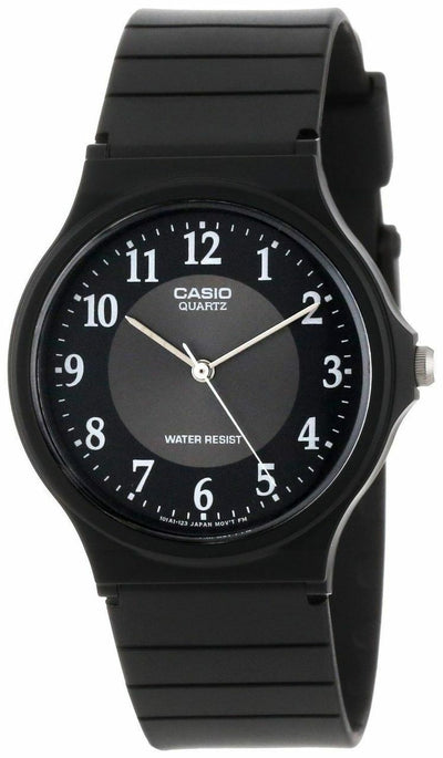 Casio Mq24-1B3 With Black Rubber Band Mens Watch