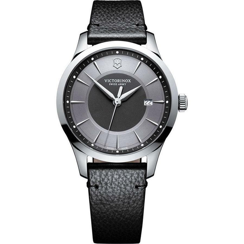 Victorinox Alliance Black And Silver Dial Mens Watch