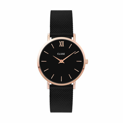CLUSE Minuit Mesh Rose Gold Watch CW0101203024
