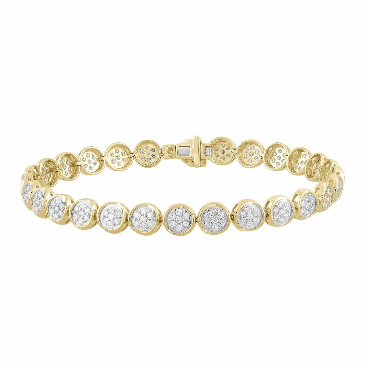 Bracelet With 2Ct Diamonds In 9K Yellow Gold