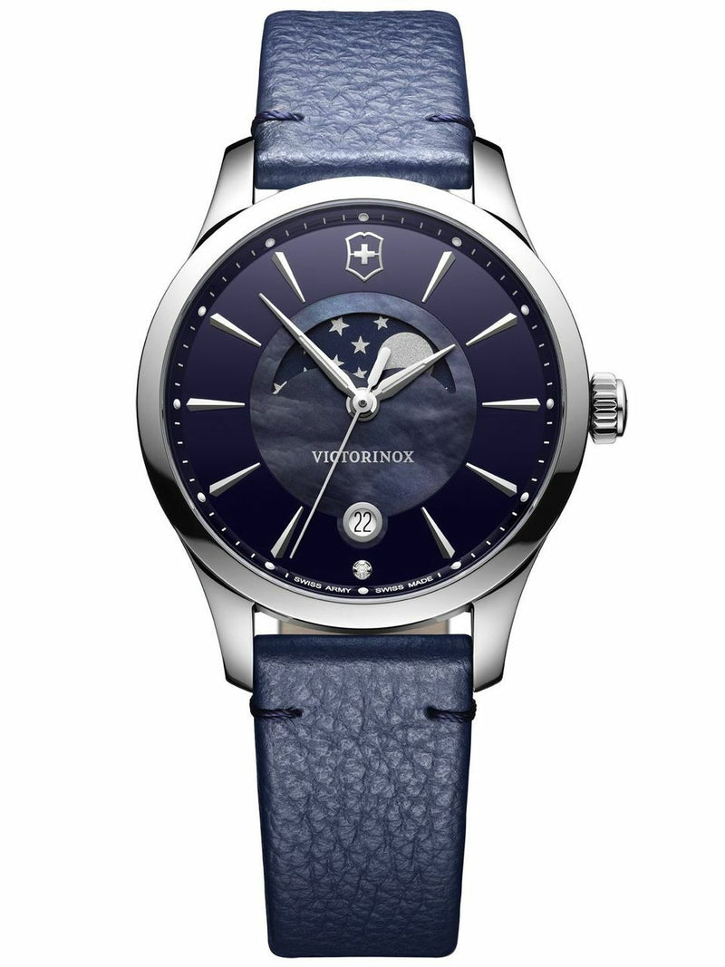 Victorinox Alliance Blue Mother Of Pearl Dial Womens Watch