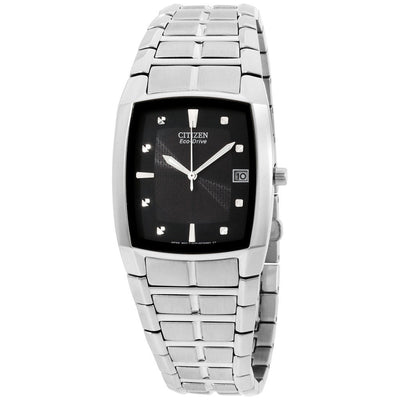 Citizen Eco Drive Black Dial Stainless Steel Bm6550-58E Mens Watch