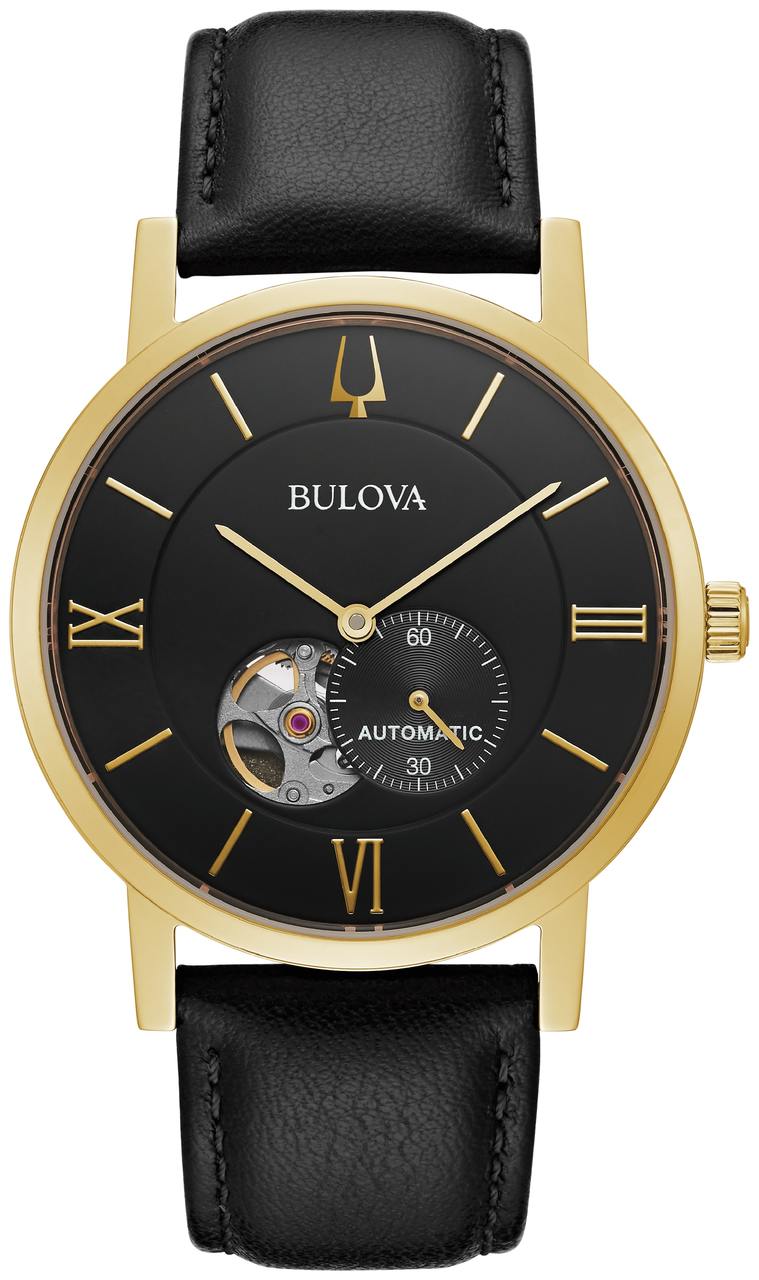 Bulova Black Men's Automatic Classic Watch 97A154