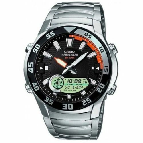Casio Analog Digital Marine Gear Amw-710D-1Avdf Amw-710D-1Av Mens Watch