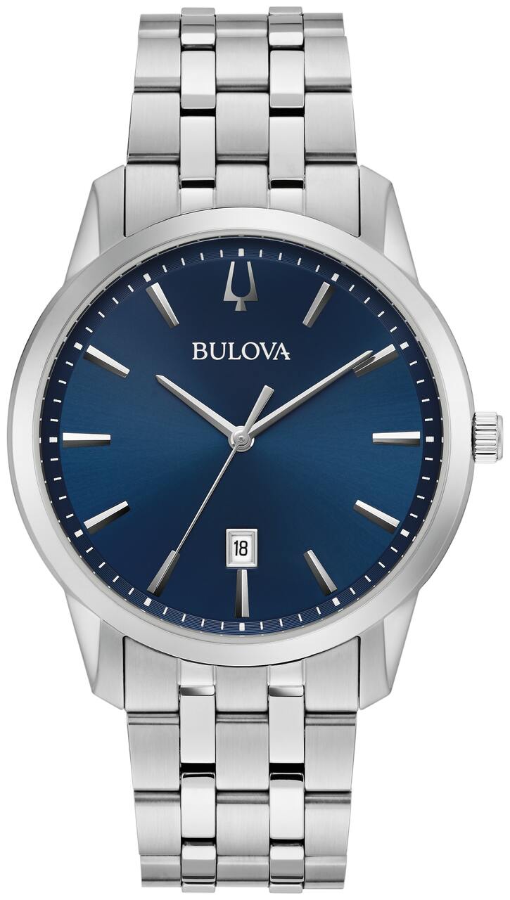 Bulova Blue Dial Men's Classic Watch 96B338