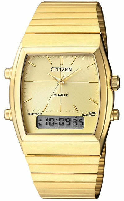 Citizen Quartz Alarm Chronograph Analog Digital Jm0542-56P Mens Watch