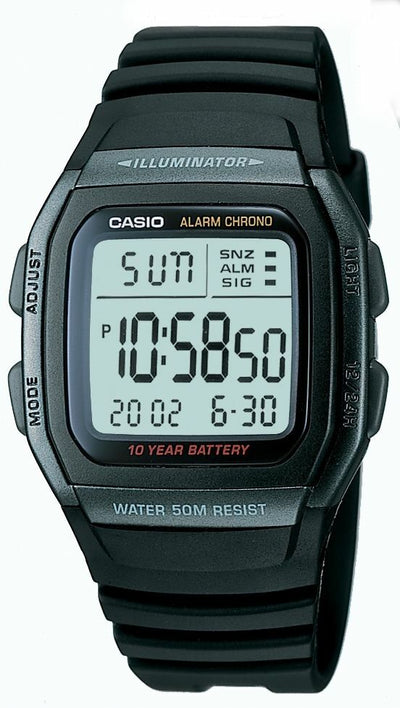 Casio W96H-1Bv Classic Sport Digital Black Mens Watch