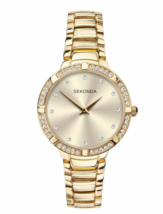 Sekonda Gold Case Champ Dial with Crystal Gold Womens Watch