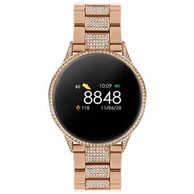 Reflex Active Series 4 Rose Gold Link Crystal Smart Watch RA04-4014