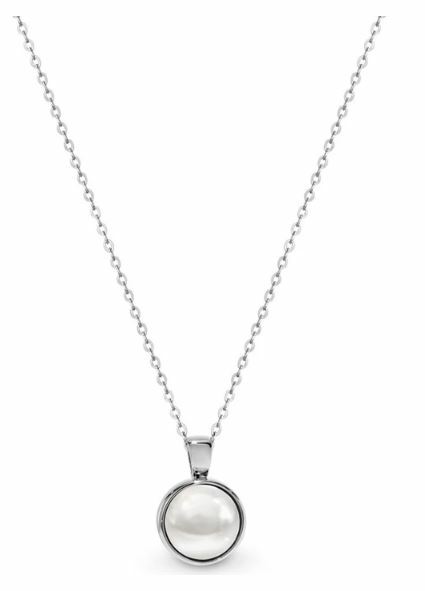 Georgini Lucca Pearl Pendant Silver