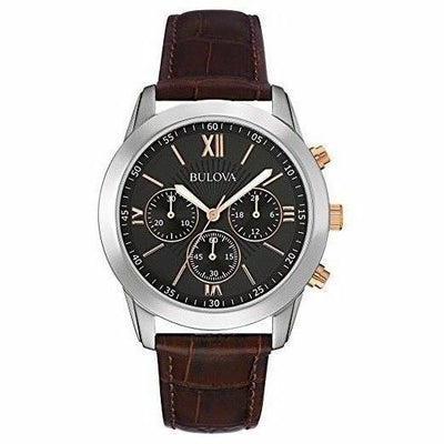 Bulova Chronograph Black Dial Mens Watch