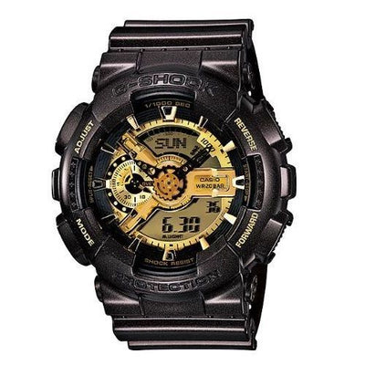 Gold Casio 5146 Set Time Casio G-Shock World Time Ga-110Br-5A Mens