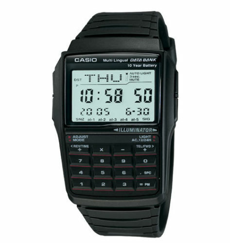 Casio DBC32-1A Data Bank Black Digital Mens Watch