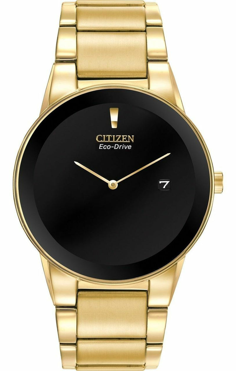Citizen Eco-Drive Axiom Gold Tone Mens Watch