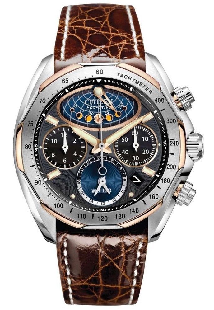 Citizen Signature Collection Moon Phase Flyback Chrono Mens Watch