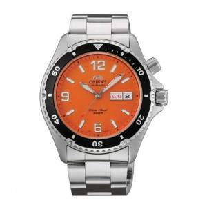 Orient Mako Automatic Diver'S Orange Dial Mens Watch
