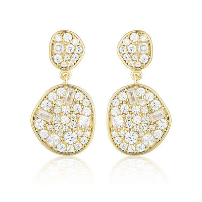 Georgini Anna Mosaic Drop Earring Gold