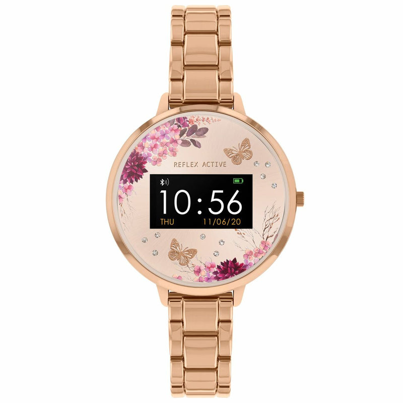 Reflex Active Series 3 Rose Gold Floral Smart Watch