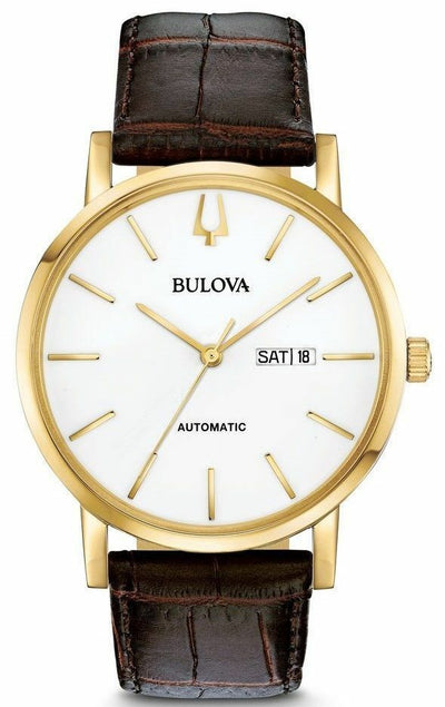 Bulova Classic Automatic White Dial Mens Watch