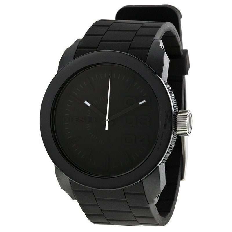 Diesel Colour Domination Black Dial Black Silicone Unisex Watch