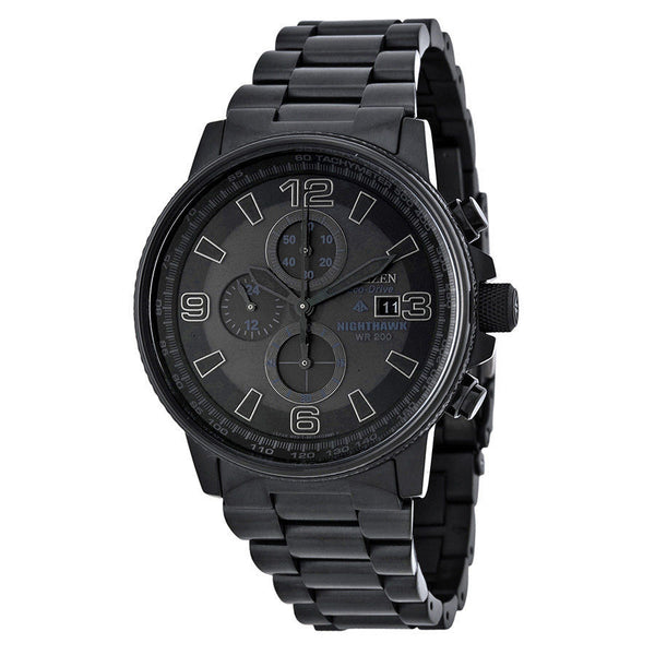 Citizen Nighthawk Ecodrive Chronograph Mens Watch Watch Direct